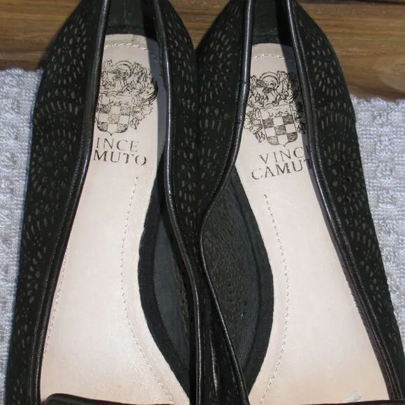 Black Laser Cut Flats