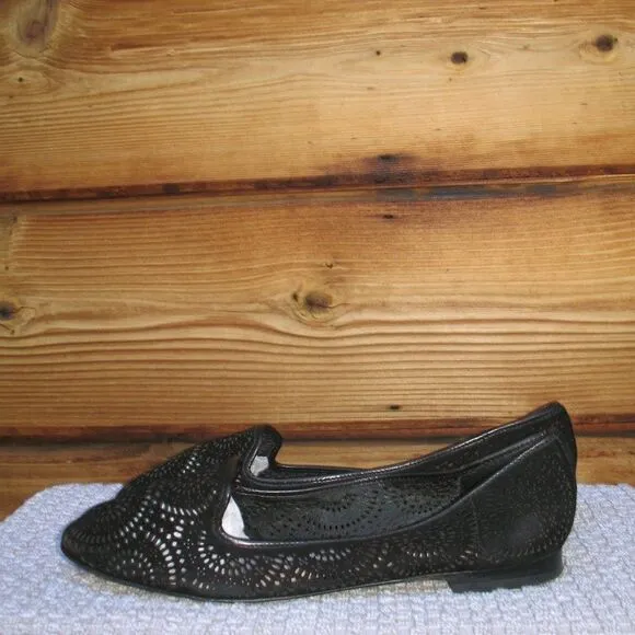 Black Laser Cut Flats