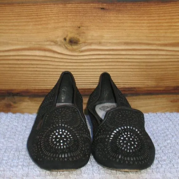 Black Laser Cut Flats