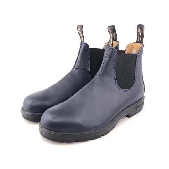 Blundstone Classic #2246 Navy Leather Chelsea Boots AU 10