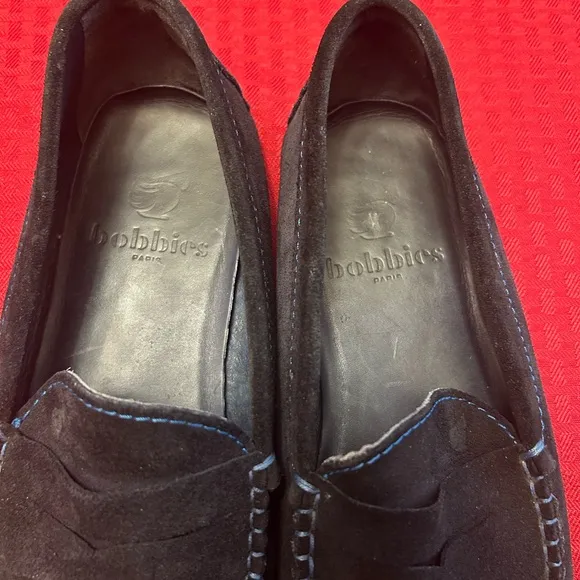 Bobbies Paris Men’s Drivers Loafers Black Size 43 Men’s Size 9.5 Womens 11