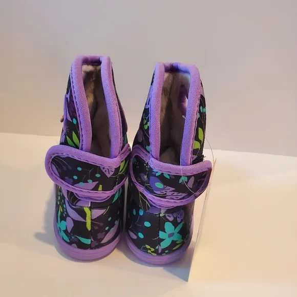 Bogs Bloom ll Cartoon Flower Waterproof Washable Toddler Boots