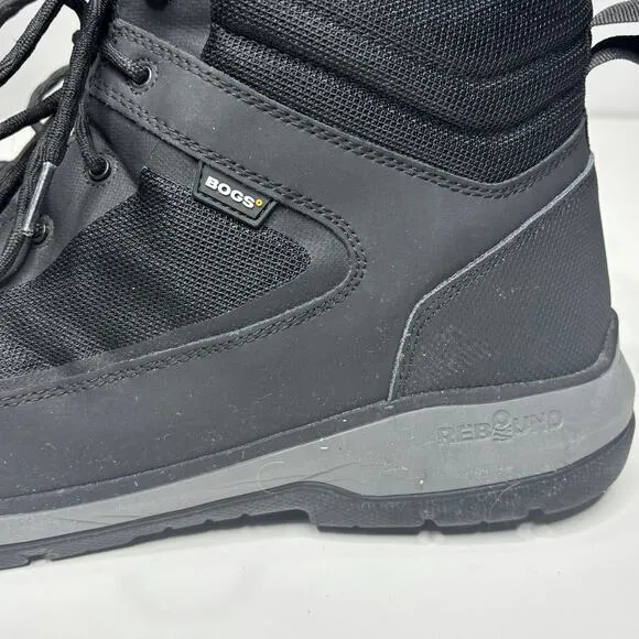 Bogs Shale Mid Glacial Grip Leather Outdoor, Work Boots Reinforced Toe Mens 15