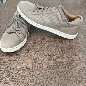 Born Ashram Taupe Leather Sneakers Men’s Size 11 Casual Low Top Lace Up