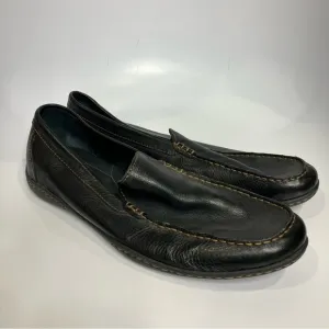 Born black leather loafers size 14