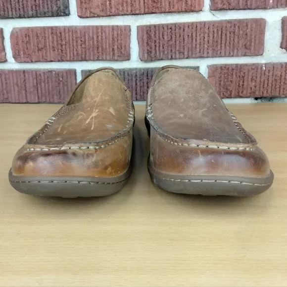 Born Brompton Men's Casual Genuine Leather Loafers in Natural Tan Cabaline Sz. 8