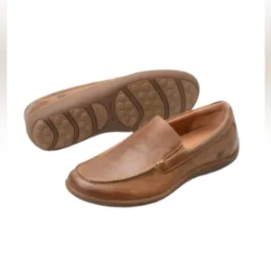 Born Brompton Men's Casual Genuine Leather Loafers in Natural Tan Cabaline Sz. 8