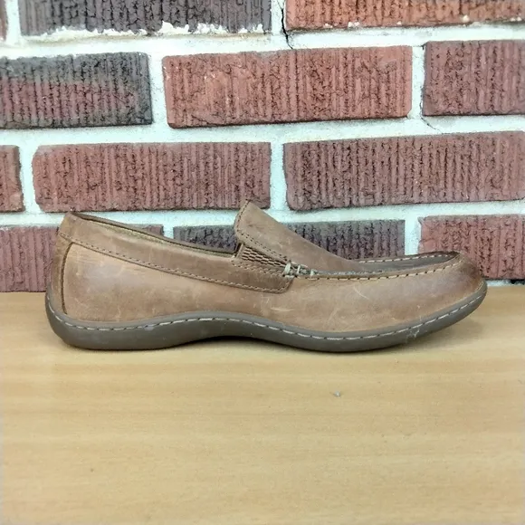 Born Brompton Men's Casual Genuine Leather Loafers in Natural Tan Cabaline Sz. 8