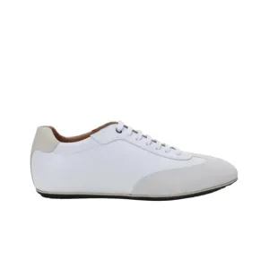 BOSS Hugo Boss Italian Portobello Leather Suede Sneakers White Size 10 WORN ONCE