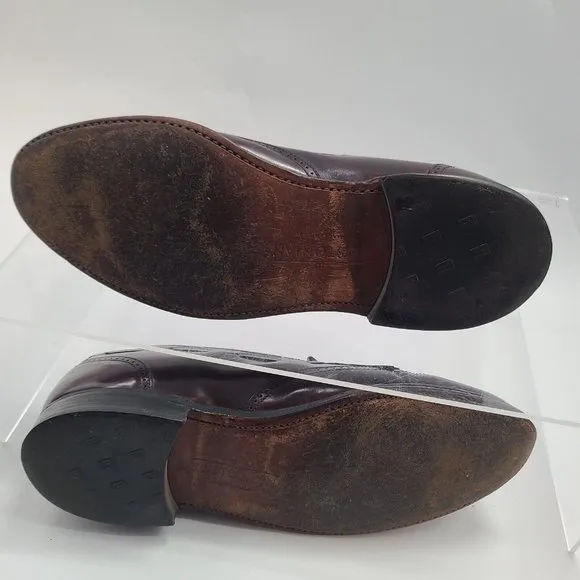 Bostonian Leather Burgundy Kiltie Tassel Loafers 21248 Dress Shoes‎ Mens 12 D/B