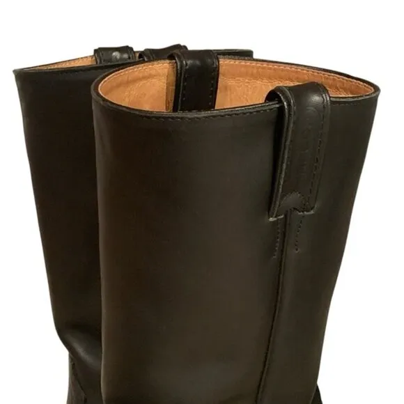 Boulet Leather Western Biker Boots