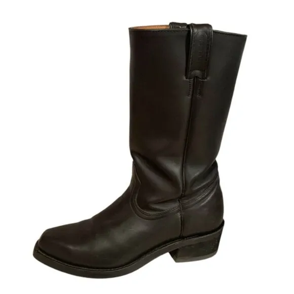 Boulet Leather Western Biker Boots