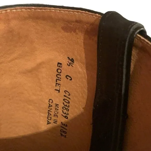 Boulet Leather Western Biker Boots