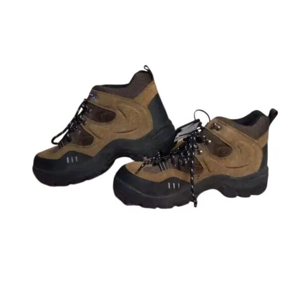 Brahma Size 9 Cedar Mens Hiking Work Boots Rugged Leather Steel Toe Lace Up NEW