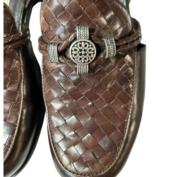 Brighton Holland Brown Open Side Loafers size 5.5M
