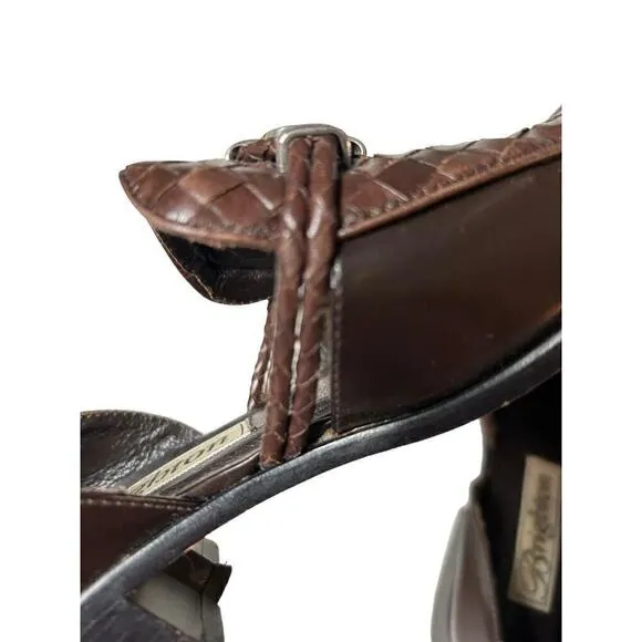 Brighton Holland Brown Open Side Loafers size 5.5M