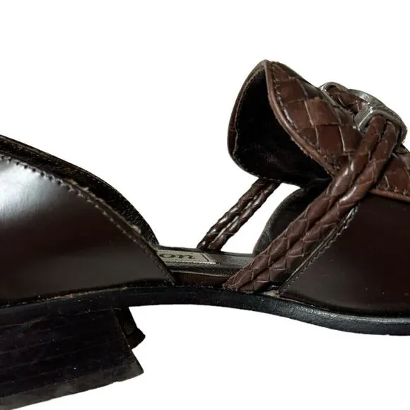 Brighton Holland Brown Open Side Loafers size 5.5M