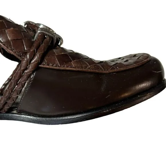 Brighton Holland Brown Open Side Loafers size 5.5M