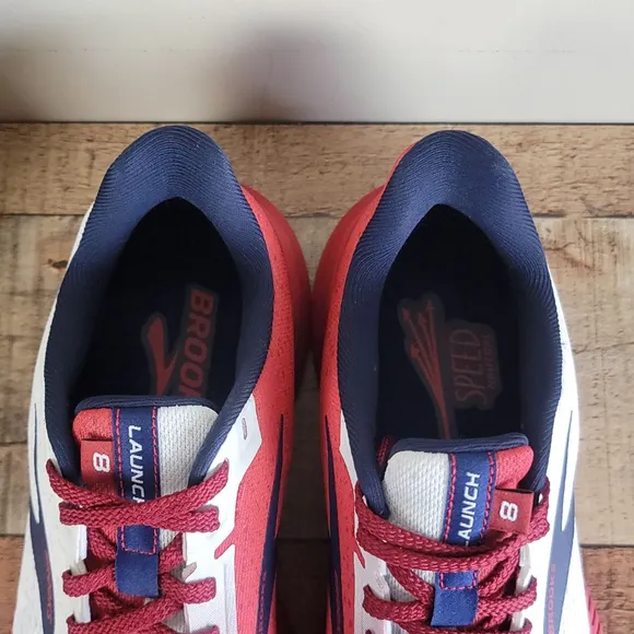 Brooks 8 NEW Launch Texas Flag USA Star Red White Blue Running Shoes Sneakers