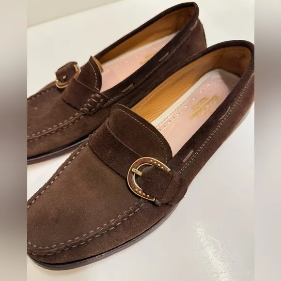 Brooks Brothers Handmade Italian Suede Leather Loafers – Women’s 9 – Gently Used
