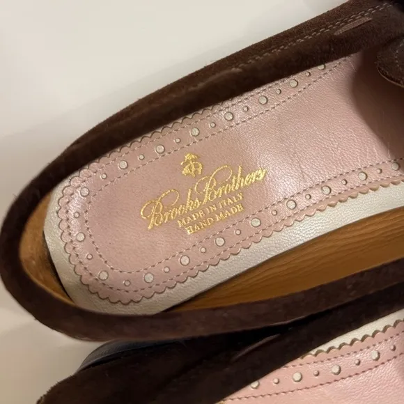 Brooks Brothers Handmade Italian Suede Leather Loafers – Women’s 9 – Gently Used