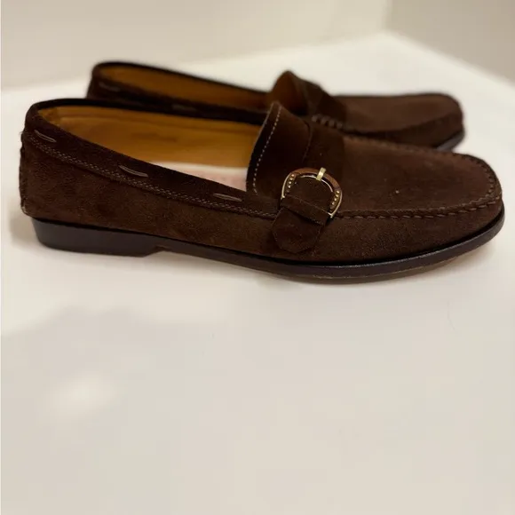Brooks Brothers Handmade Italian Suede Leather Loafers – Women’s 9 – Gently Used