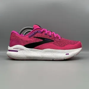 Brooks Ghost Max Neutral Running Sneakers Size 9.5 Women's Pink Glo/Purple/Black
