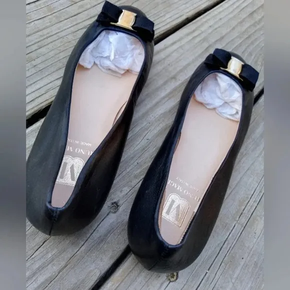 Bruno Magli NWT $325 Mina Bow Ballet Flats