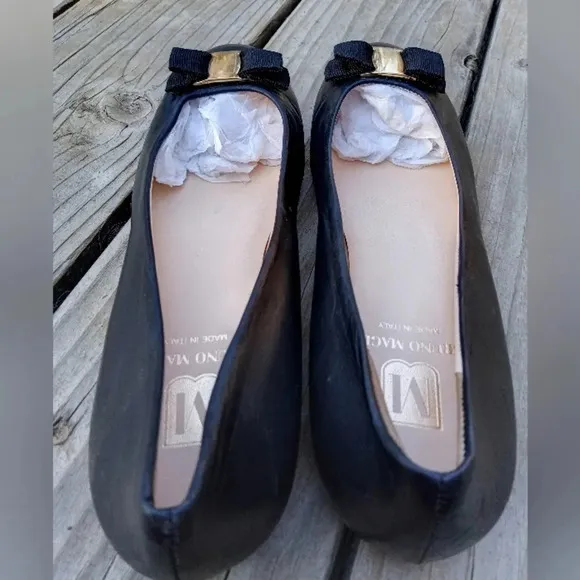 Bruno Magli NWT $325 Mina Bow Ballet Flats