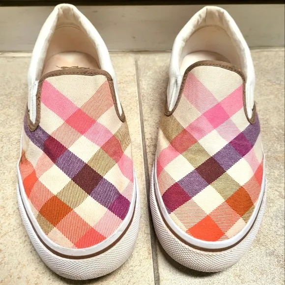 BURBERRY Signature Print slip on loafer sneakers