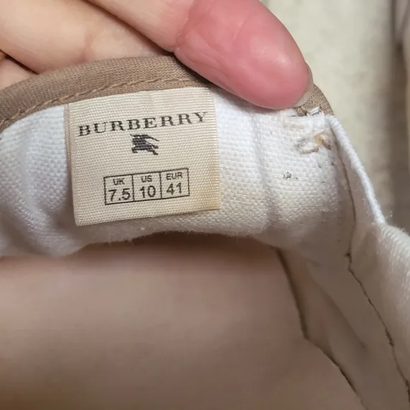 BURBERRY Signature Print slip on loafer sneakers