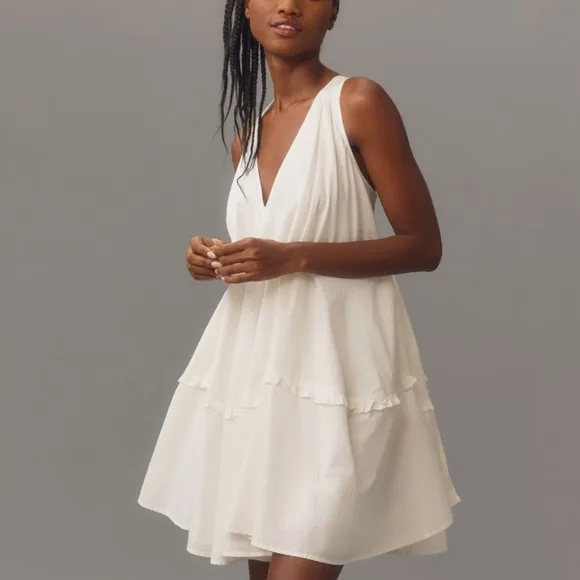By Anthropologie V-Neck Swing Tunic Dress