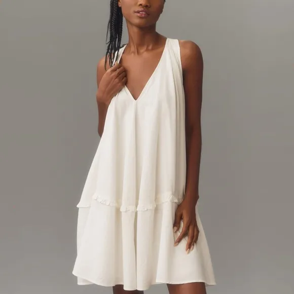 By Anthropologie V-Neck Swing Tunic Dress