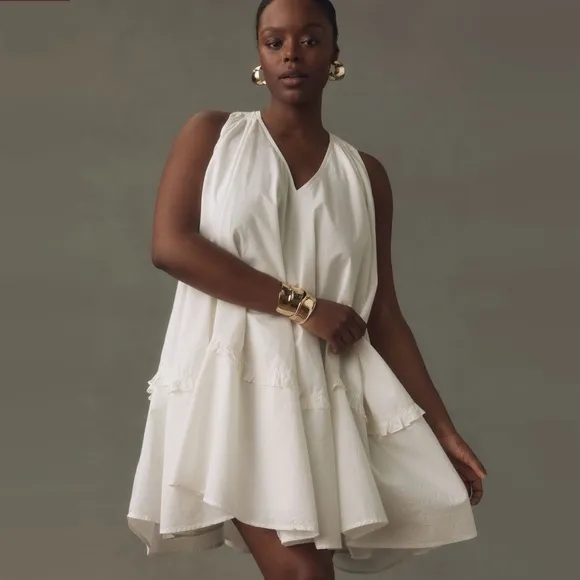 By Anthropologie V-Neck Swing Tunic Dress