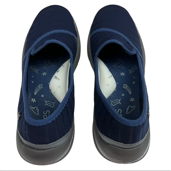 Bzees Women’s Blue Lakeside Slip On Sneaker flats Size 6