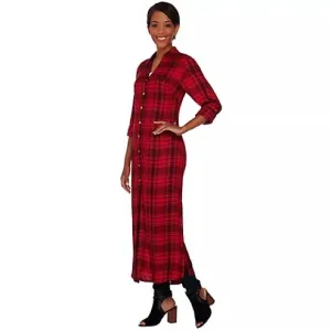 C. Wonder Plaid Shirt Dress EUC