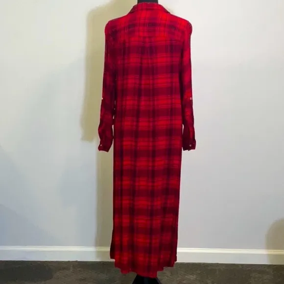 C. Wonder Plaid Shirt Dress EUC