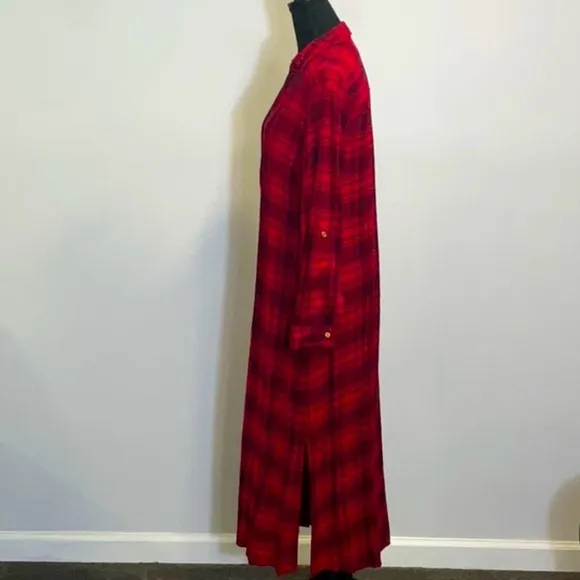 C. Wonder Plaid Shirt Dress EUC