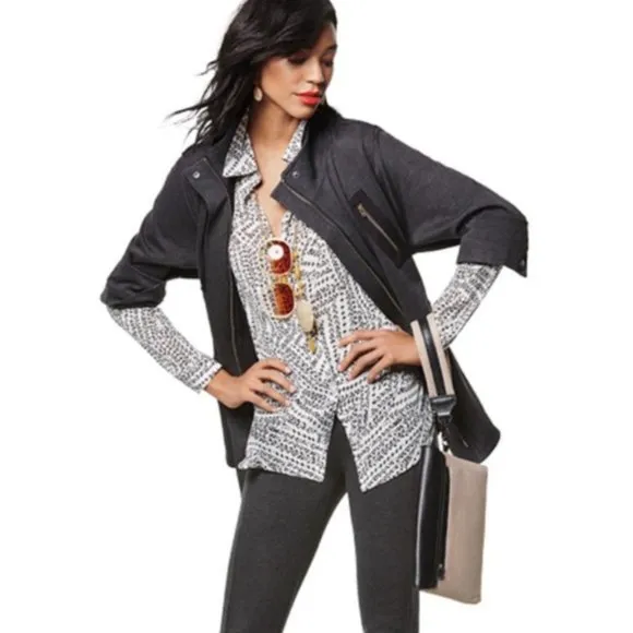 Cabi &quot;Love, Carol&quot; Special Collection Mesh Back Utility Jacket