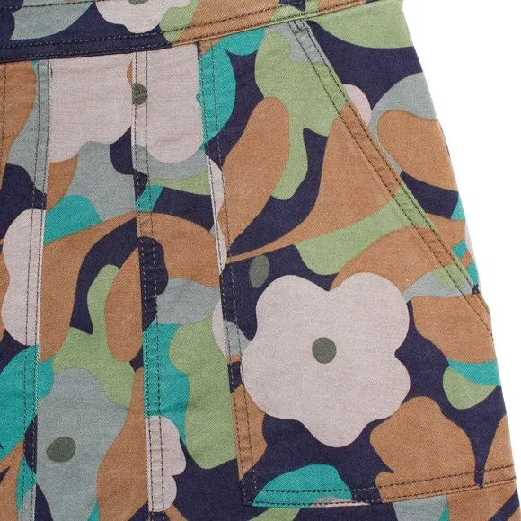 Cabi &quot;Zip Line&quot; Floral Side Pocket Skirt