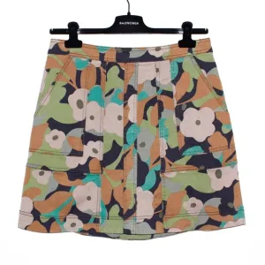 Cabi &quot;Zip Line&quot; Floral Side Pocket Skirt
