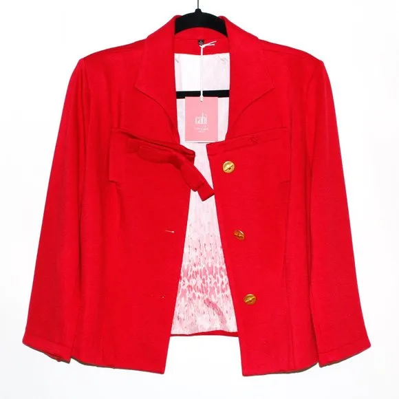 Cabi Love, Carol Special Collection Scarlet &quot;Beau Jacket&quot;
