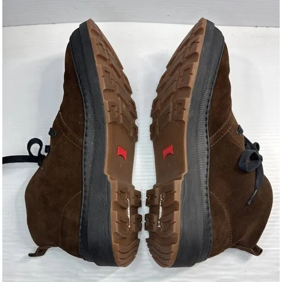 Camper Men's Brutus Trek MICHELIN Nubuck Leather Ankle Boots Brown Sz 45 / 12 US
