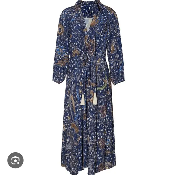 Cara Cara Tanglewood Dress Batik Navy