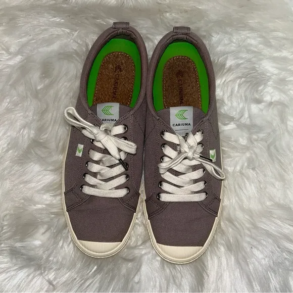 Cariuma Grey Canvas OCA Low Sneakers Sz 11