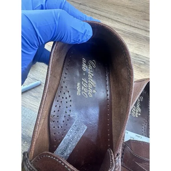 Castellanos 1920 Leather Men’s Size US 8|Eu 40 Penny Loafer Slipper