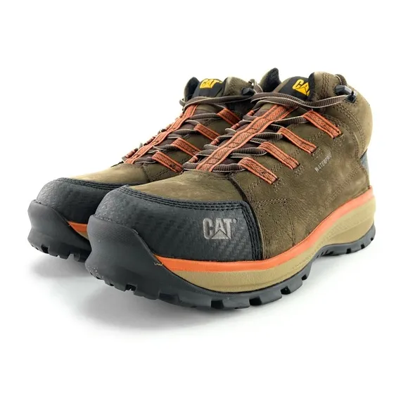 Caterpillar Men's Utilize Wp Alloy Toe Brown Boots