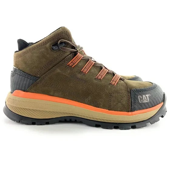 Caterpillar Men's Utilize Wp Alloy Toe Brown Boots