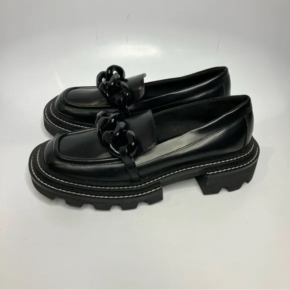 Charles &amp; Keith Perline chunky chain loafers size 38
