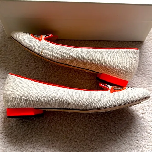 CHARLOTTE OLYMPIA “Sun kissed” kitty flats